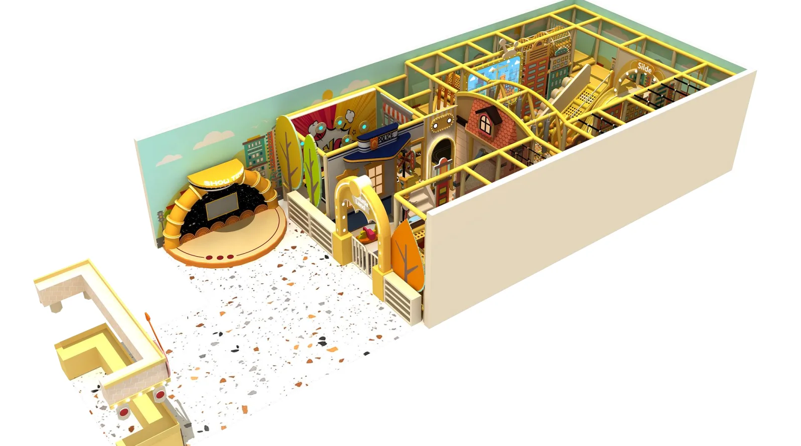 Parque infantil modular interior JPI100