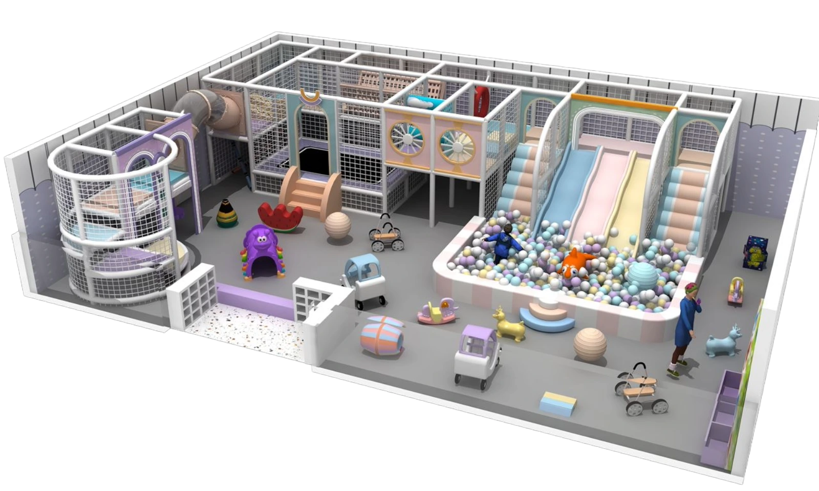 Parque infantil modular interior JPI101