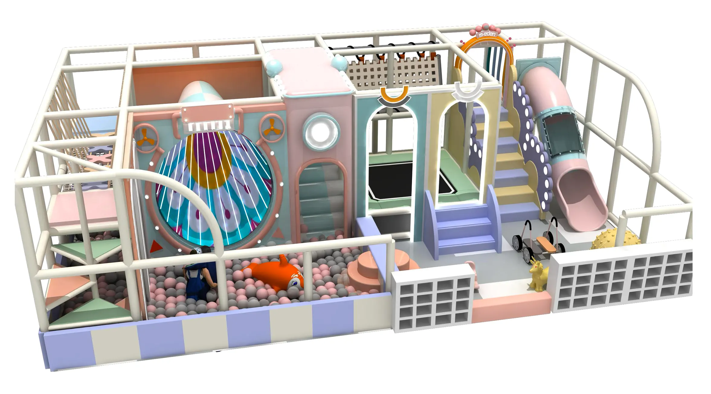 Parque infantil modular interior JPI104
