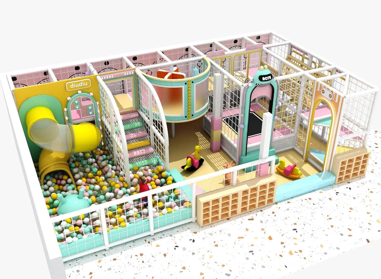Parque infantil modular interior JPI107
