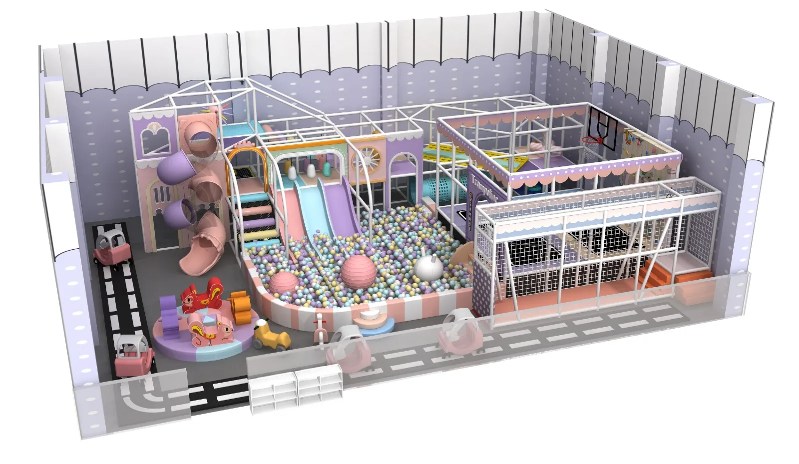 Parque infantil modular interior JPI112