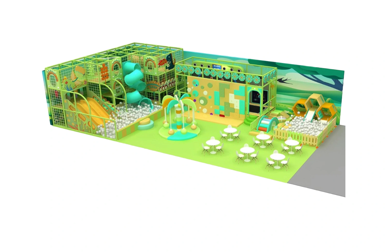 Parque infantil modular interior JPI114