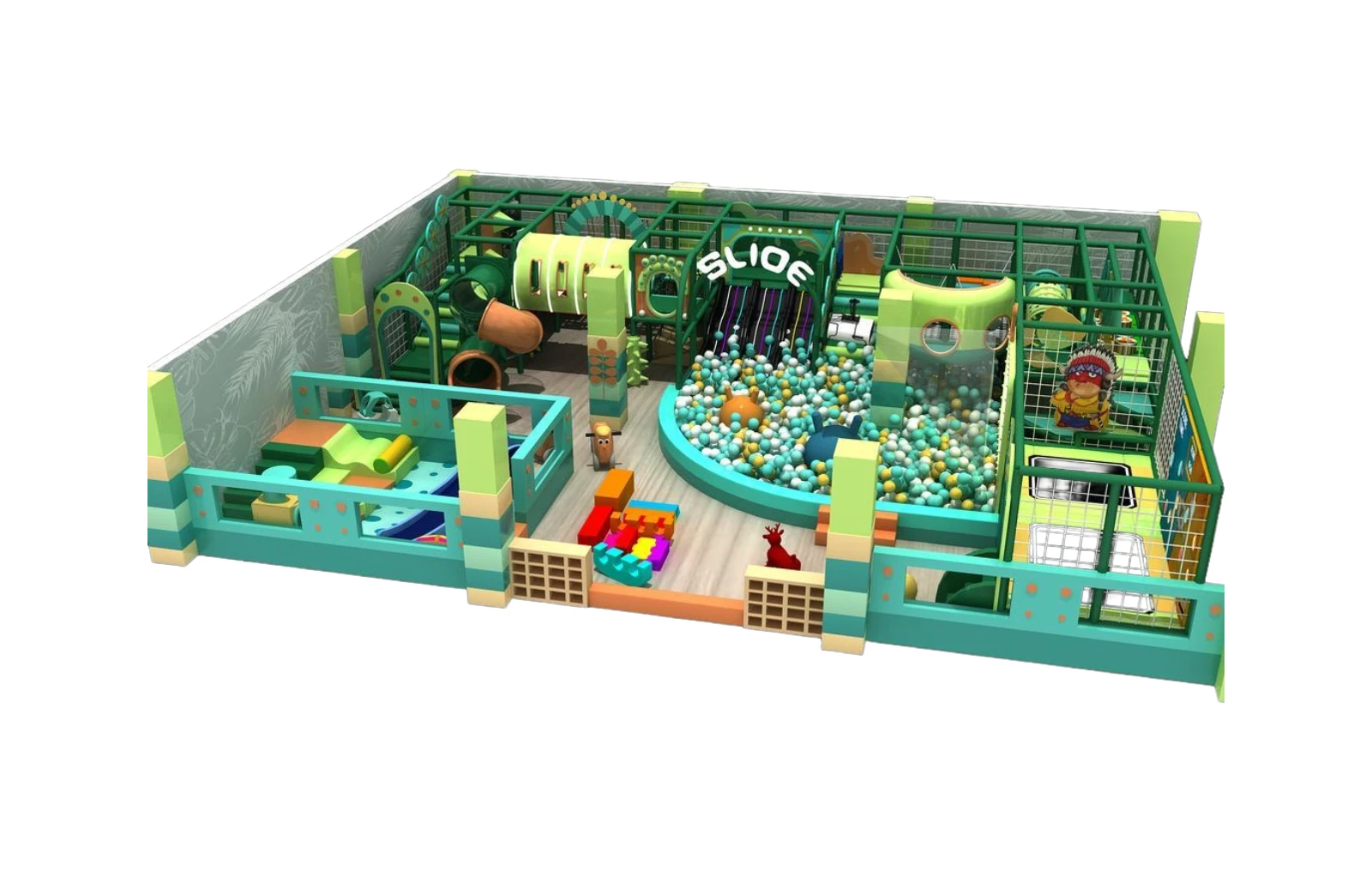 Parque infantil modular interior JPI115