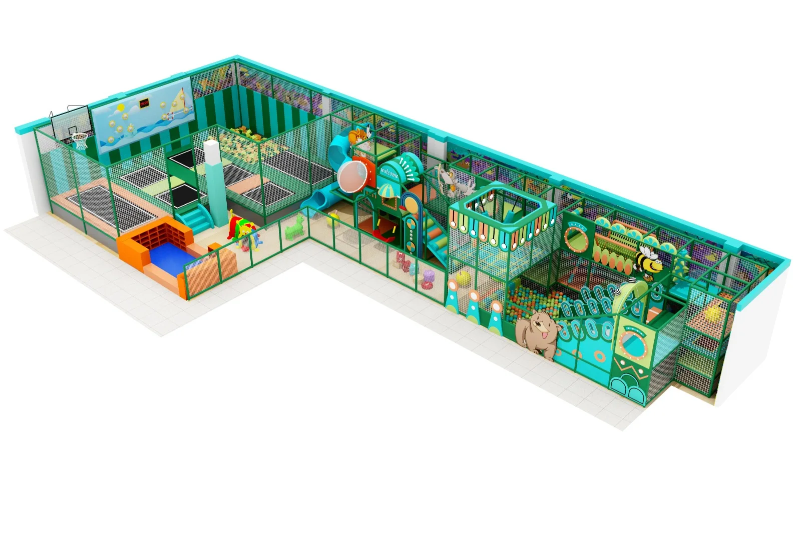 Parque infantil modular interior JPI119