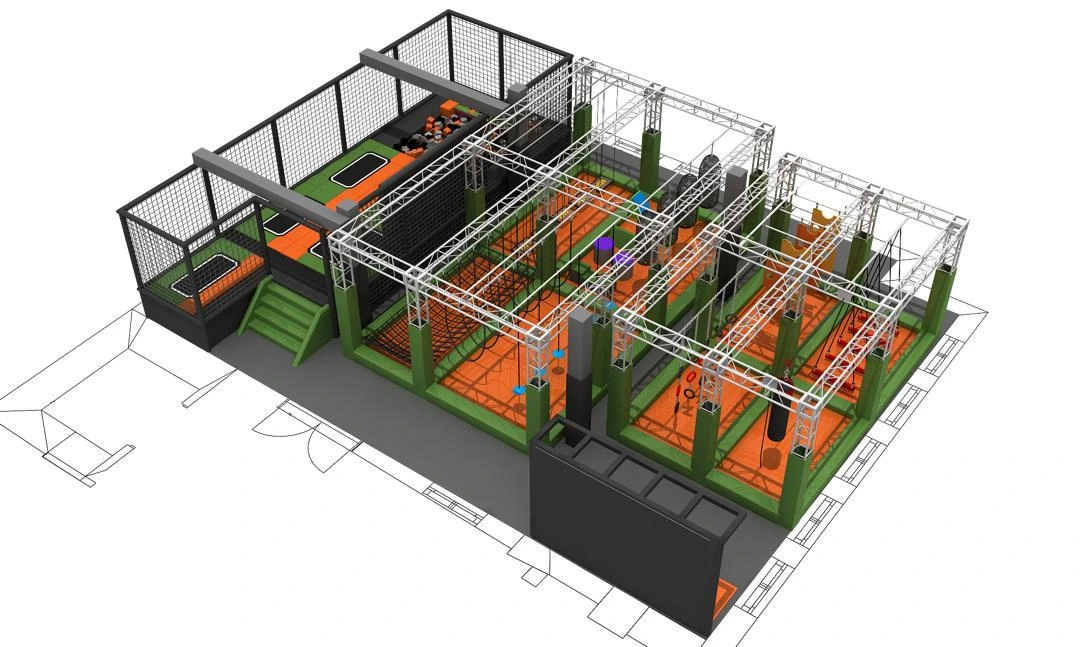 Parque infantil modular interior JPI122