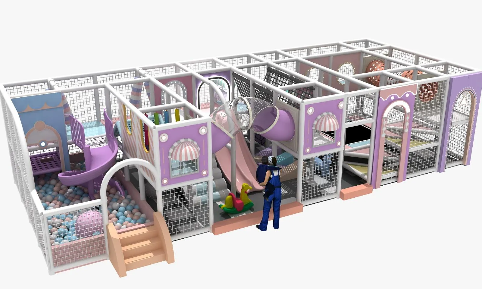 Parque infantil modular interior JPI124