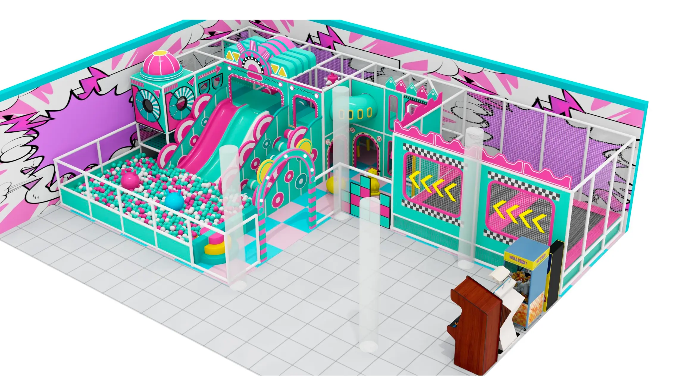 Parque infantil modular interior JPI145