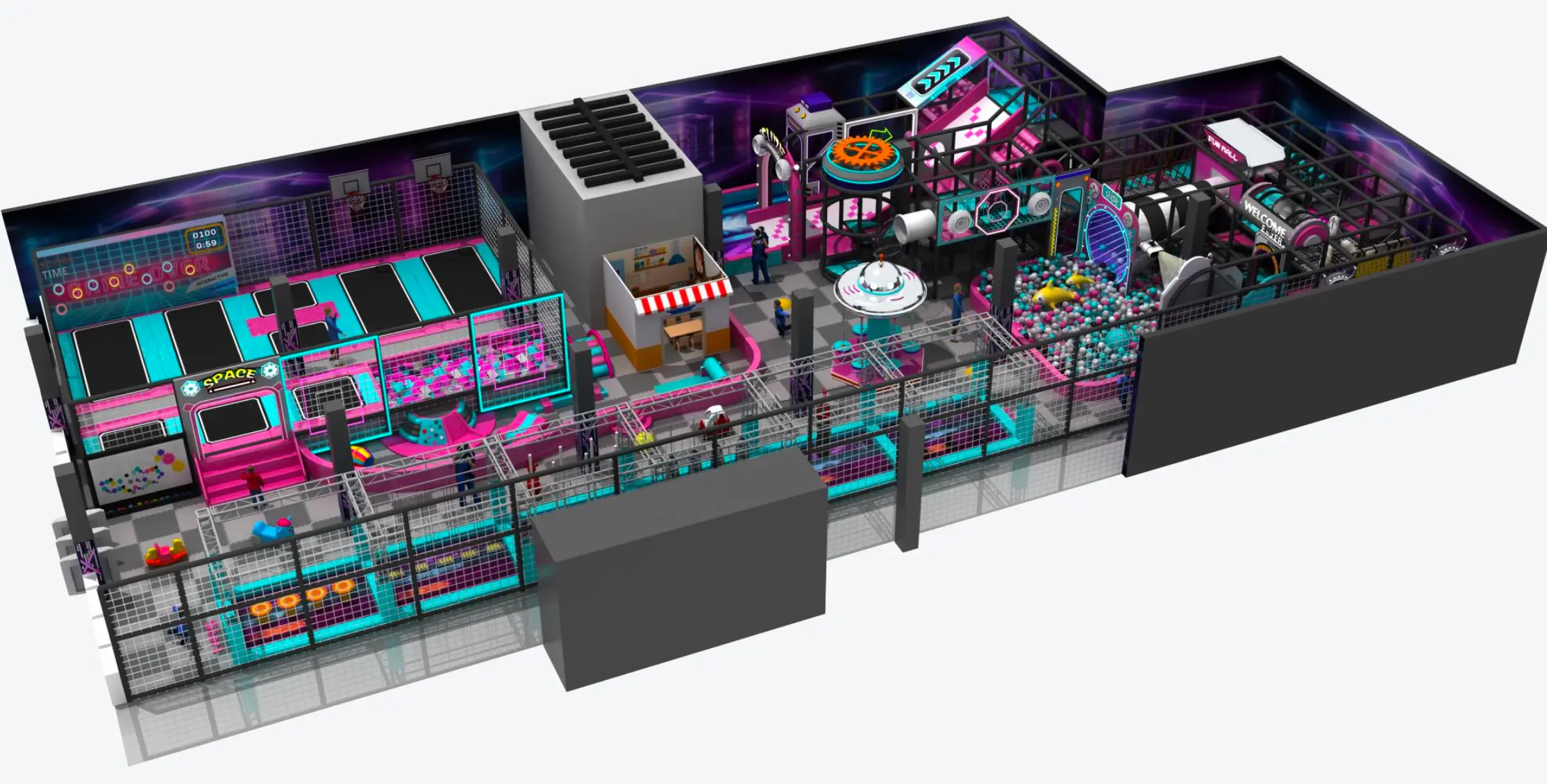 Parque infantil modular interior JPI148