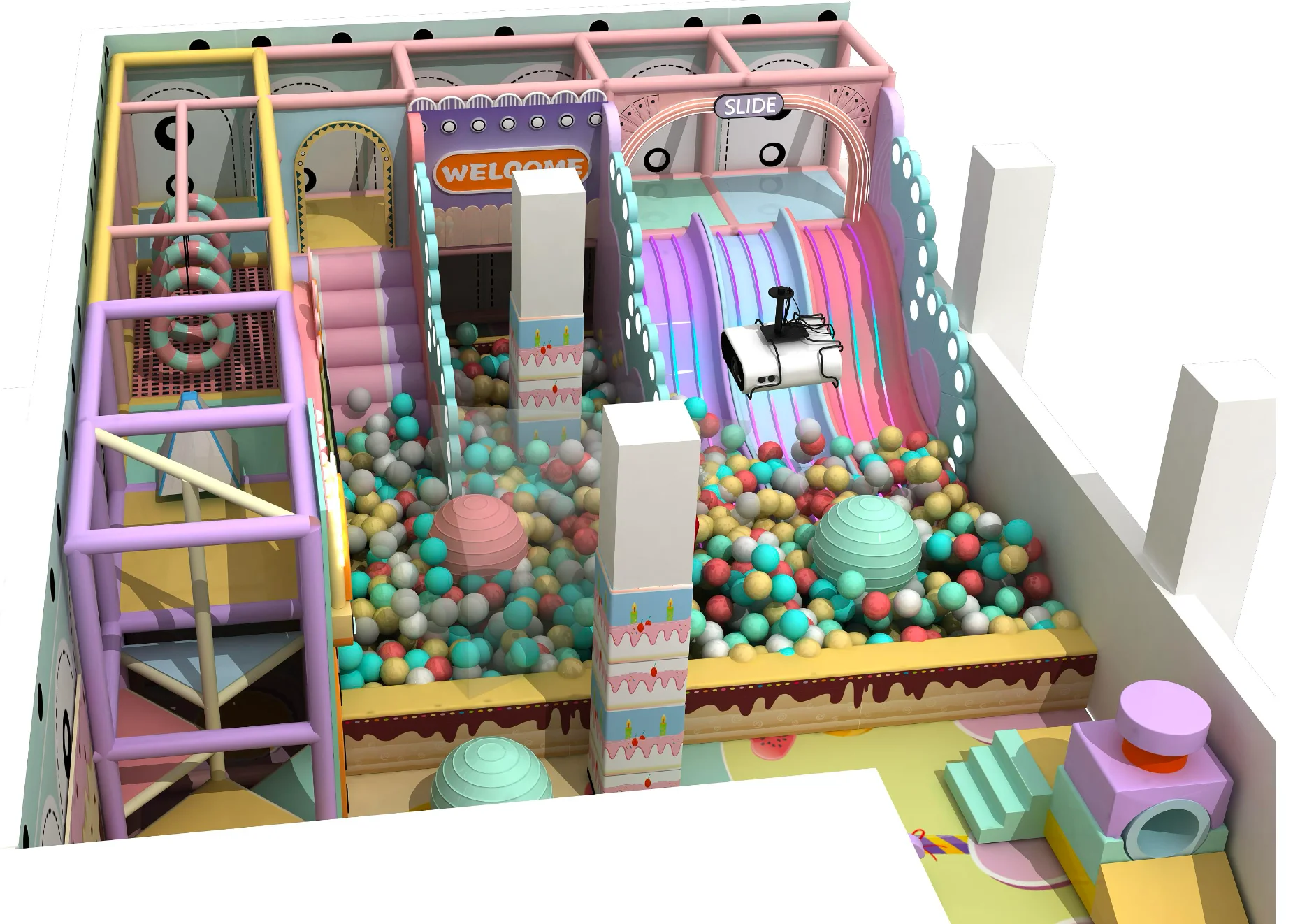 Parque infantil modular interior JPI150