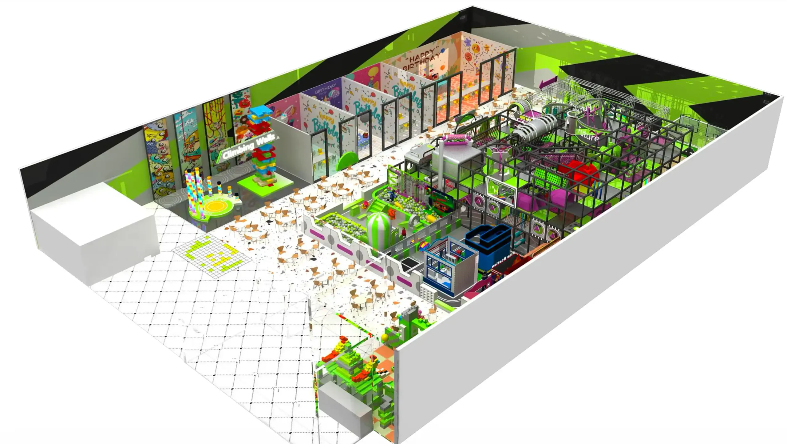 Parque infantil modular interior JPI152