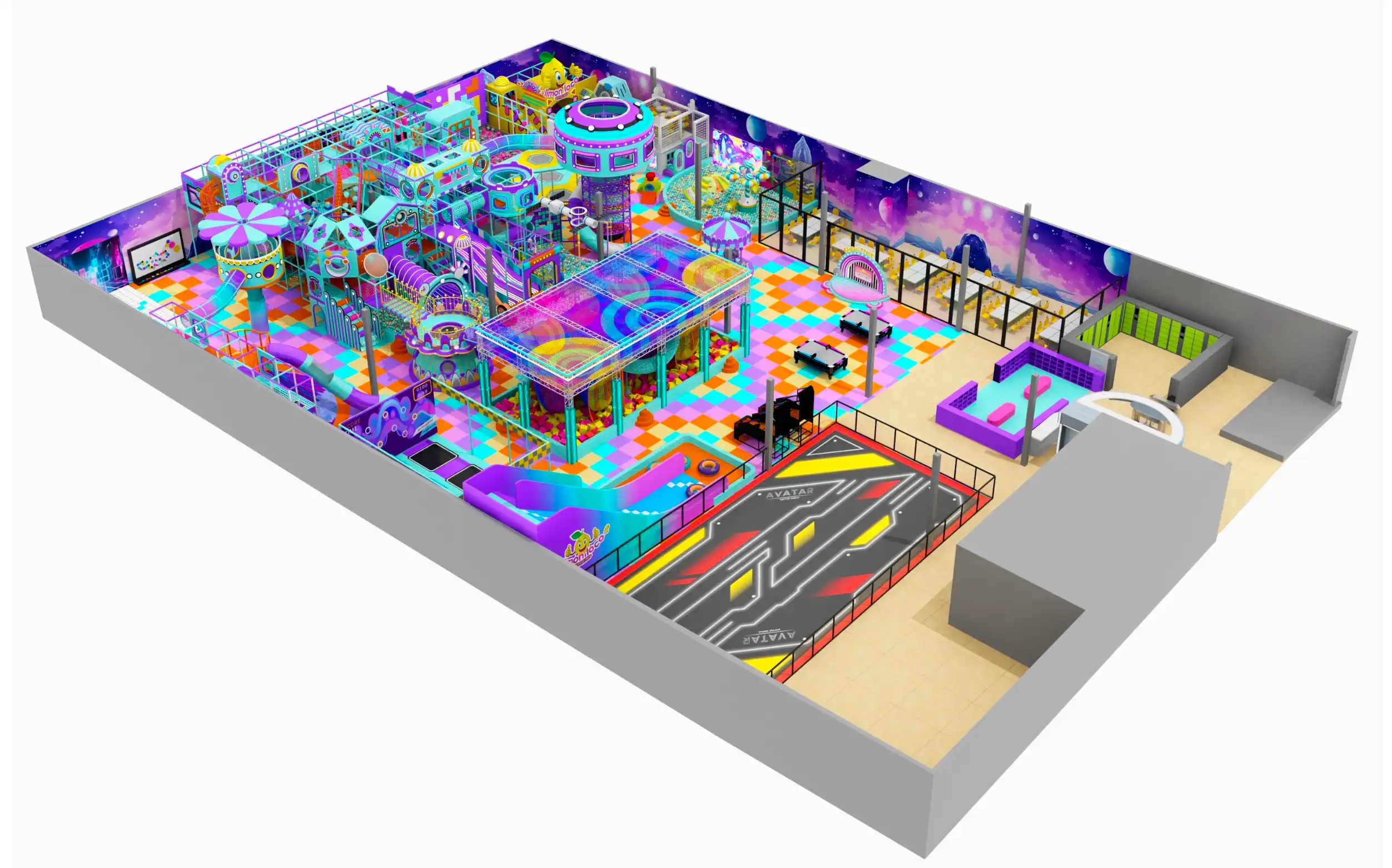 Parque infantil modular interior JPI153