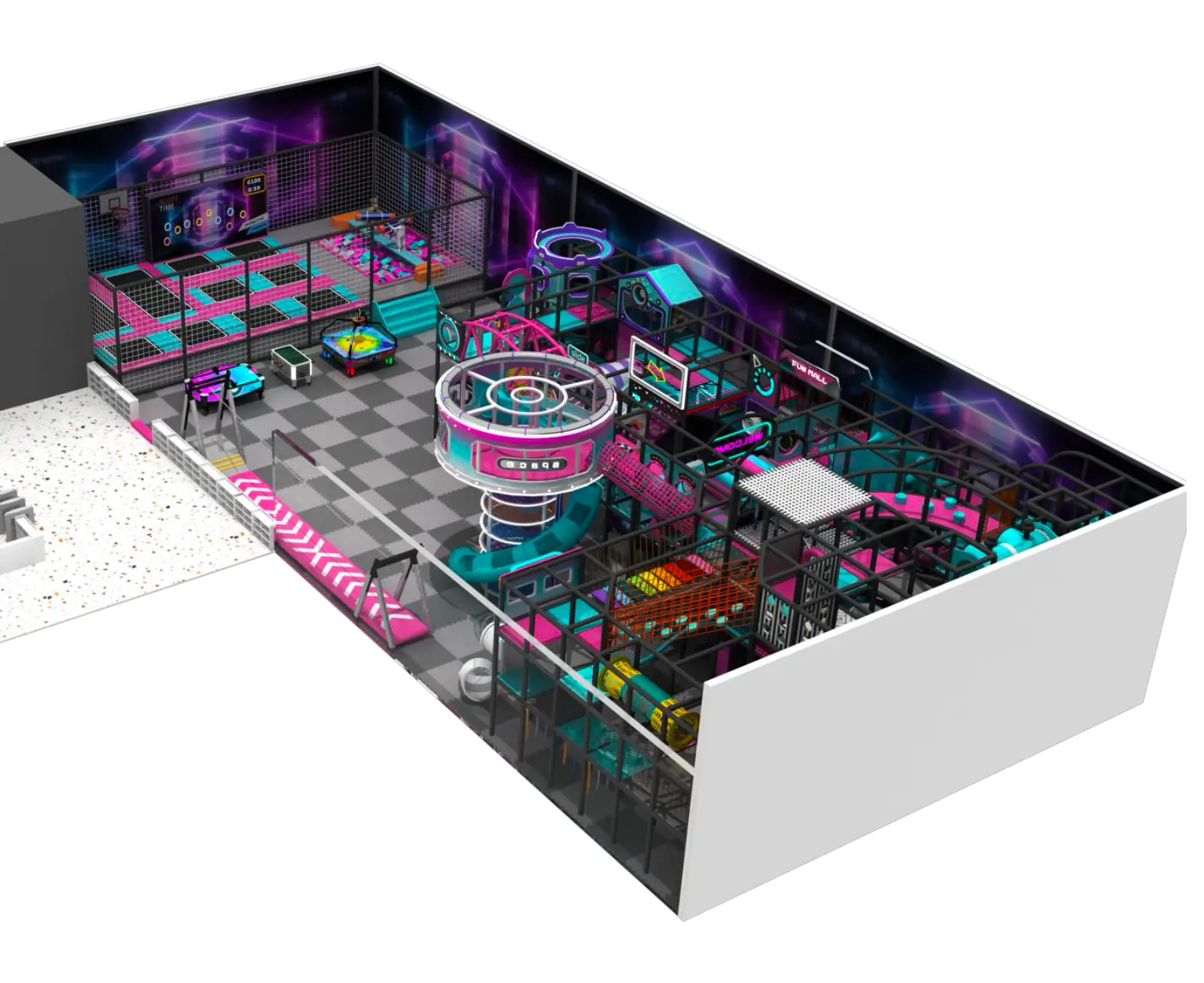 Parque infantil modular interior JPI156
