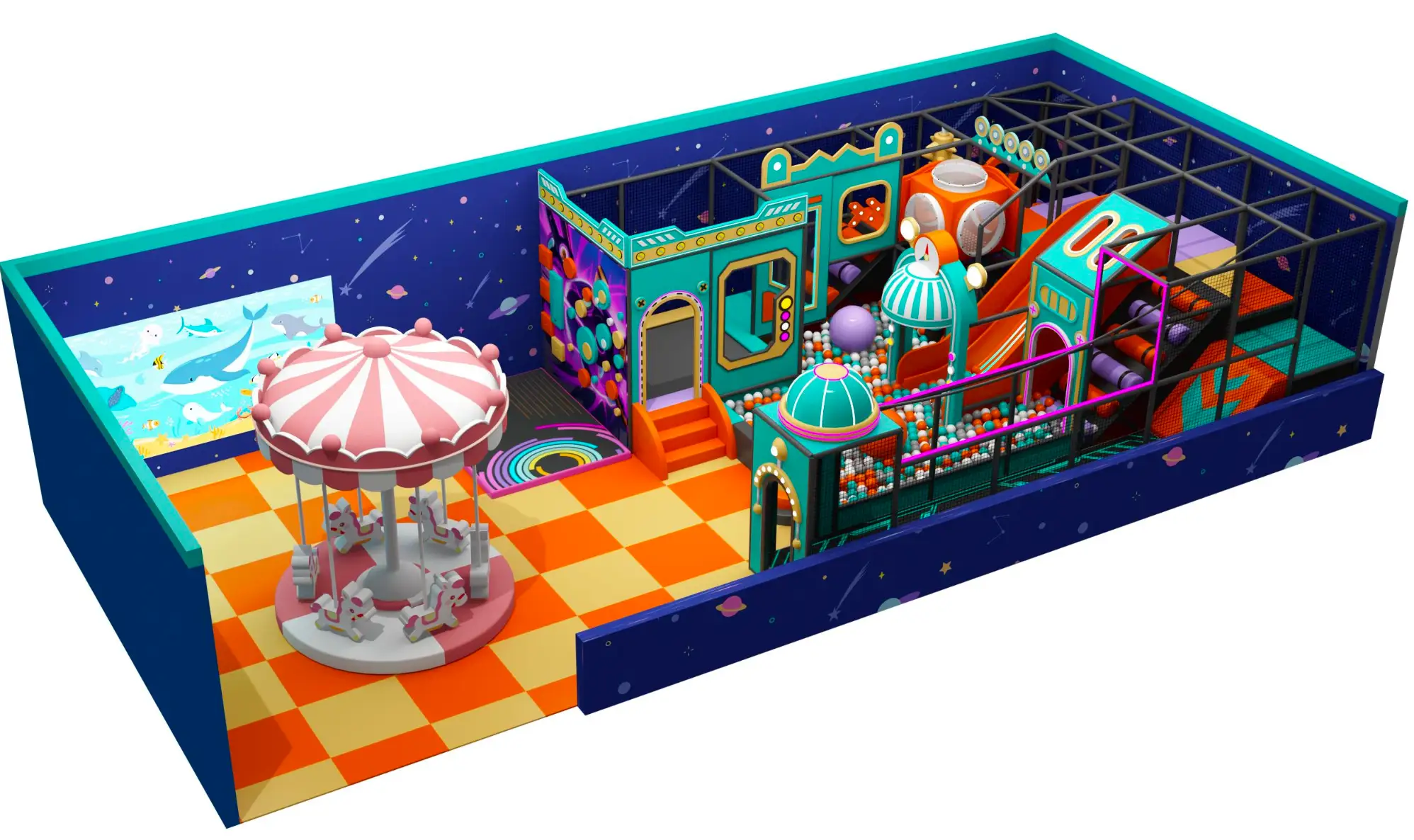 Parque infantil modular interior JPI160